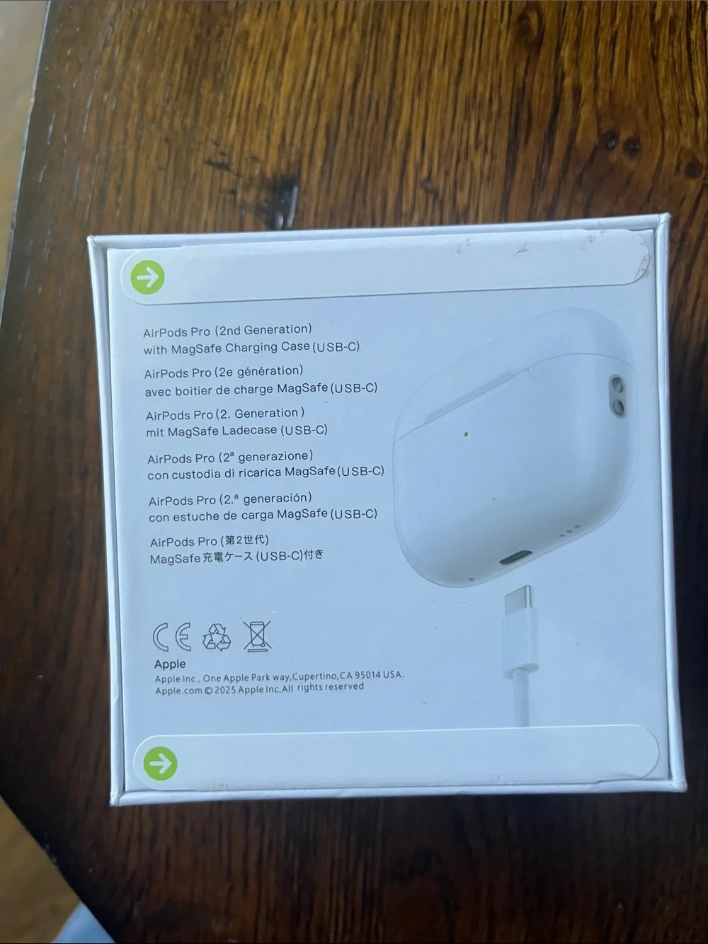 Apple White AirPods Pro 2nd generation with Charging Case